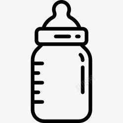 婴儿易消化食品奶瓶图标高清图片