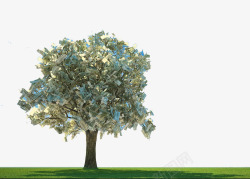 长满树长满人民币的树高清图片