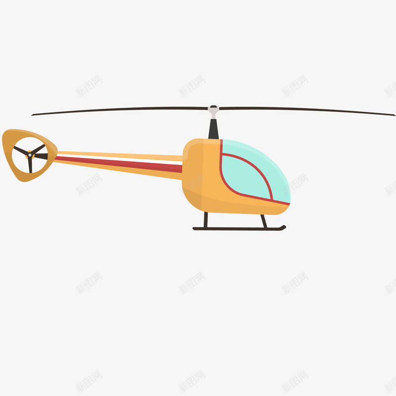 卡通黄色的直升飞机矢量图ai免抠素材_88icon https://88icon.com 卡通 直升飞机 私人飞机 飞机 黄色 矢量图