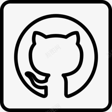 GitHub标志社会社会网络源rcons社会图标图标