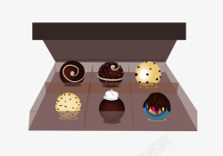 巧克力盒子拆开的糖果盒子高清图片