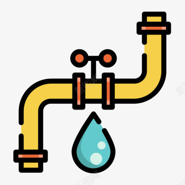 网页UI元素水管装置图标图标