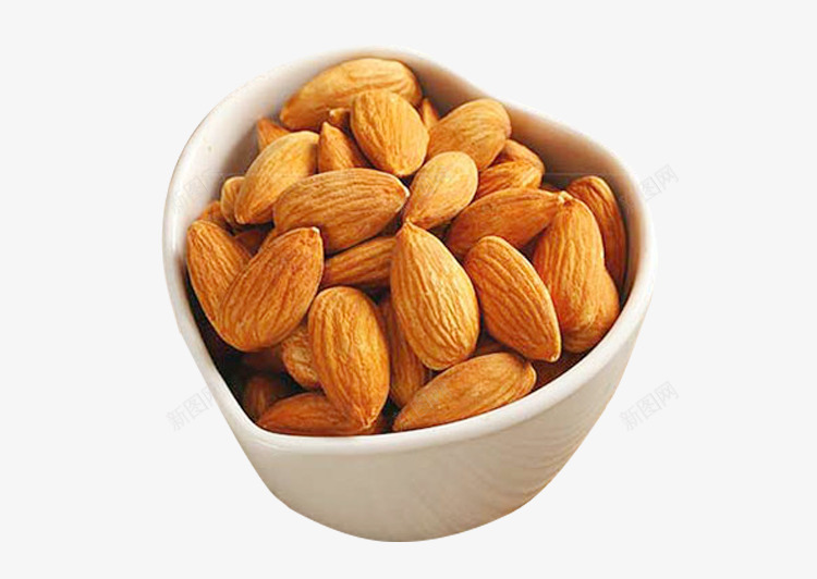 爱心碗里的干果png免抠素材_88icon https://88icon.com 坚果 扁桃仁 新货 无添加