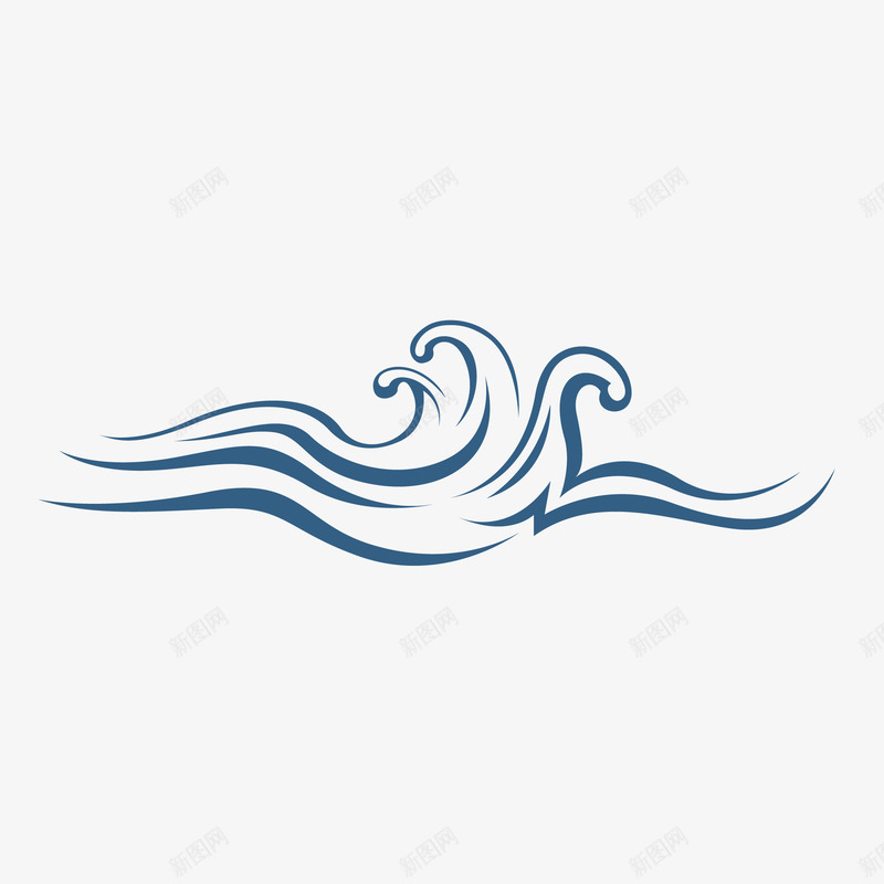 海浪png免抠素材_88icon https://88icon.com 剪影 扁平 浪花 海浪