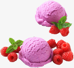 莓果香芋冰淇淋素材