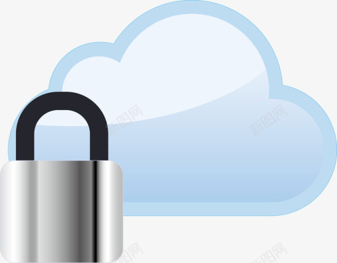 门锁云端数据安全图图标图标