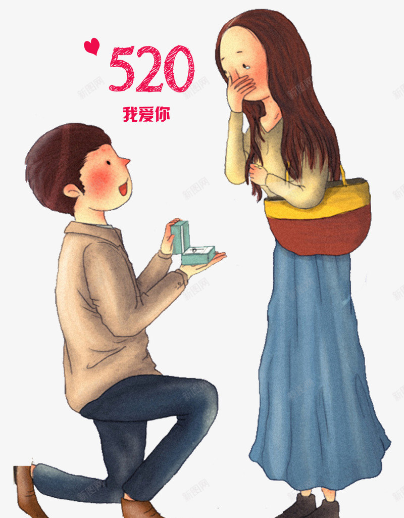 卡通情侣求婚图520插图png免抠素材_88icon https://88icon.com 520 520插图 卡通情侣求婚 卡通情侣求婚图