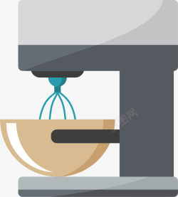 厨房设备搅拌机卡通风格矢量图高清图片