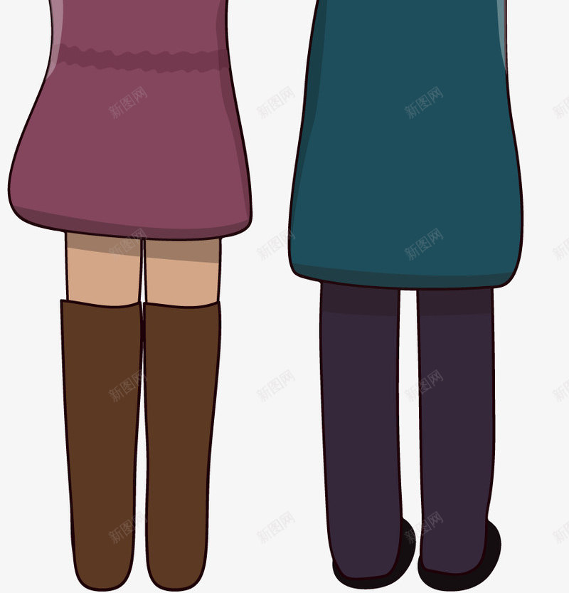 手绘卡通情侣背影矢量图ai免抠素材_88icon https://88icon.com 人物背影 卡通情侣 卡通手绘 情侣 背影 矢量图