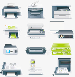 复印扫描多功能打印机高清图片