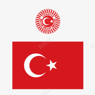 土耳其国徽矢量图图标图标