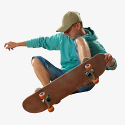 运动轮滑滑板玩滑板的男孩高清图片