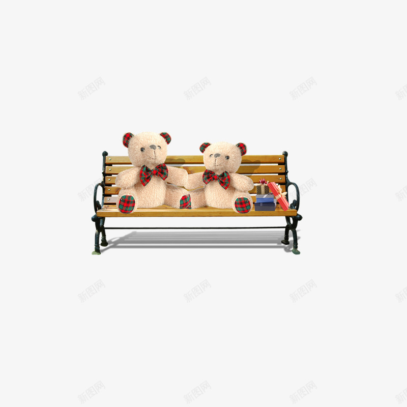 板凳上的小熊png免抠素材_88icon https://88icon.com 可爱 小熊 板凳 玩具