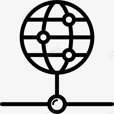 连接圆点访问公共网络图标图标