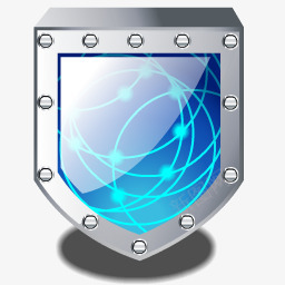 盾牌蓝色风格系统电脑网络图标图标