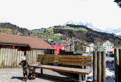 雪山背景图片瑞士铁力士雪山片高清图片