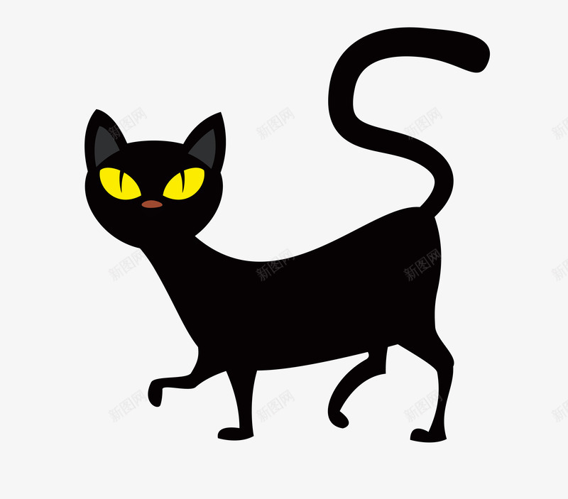 黑猫png免抠素材_88icon https://88icon.com 万圣节 猫咪 黑猫 黑猫简笔画