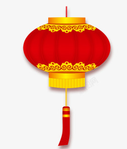 红色的中国式灯笼素材