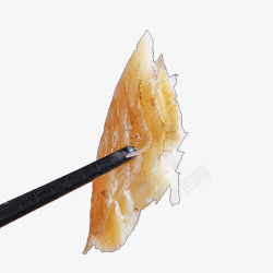筷子夹鱿鱼干素材