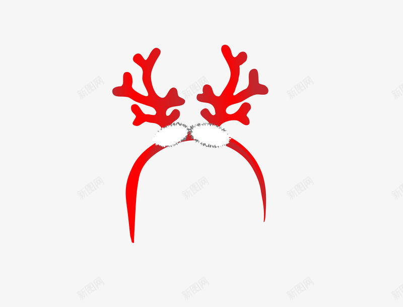 圣诞节帽头饰png免抠素材_88icon https://88icon.com 圣诞帽 圣诞节 圣诞节服饰图片素材 头饰 驯鹿帽