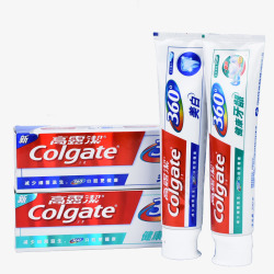 360健康高露洁美白牙膏200g2支装高清图片