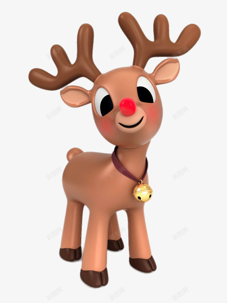 圣诞小鹿png免抠素材_88icon https://88icon.com png图片素材 免费png元素 免费png素材 动物 卡通 回头的鹿 美丽的鹿 铃铛 高清圣诞小鹿 麋鹿