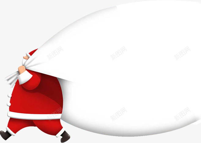 圣诞老人礼物袋子淘宝png免抠素材_88icon https://88icon.com 圣诞老人 礼物 背包袱的圣诞老人 袋子