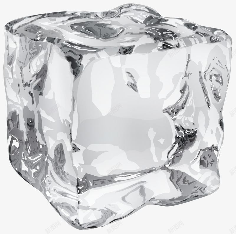 白色透明的冰块效果png免抠素材_88icon https://88icon.com 冰块 效果 白色 透明