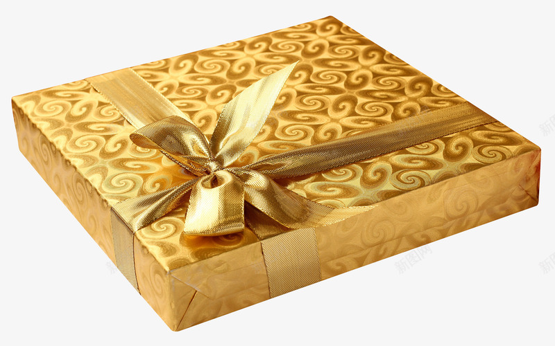 金色礼物盒png免抠素材_88icon https://88icon.com 包装盒 生日礼物 礼物盒 金色礼品盒