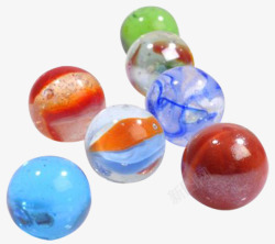 多彩童年游戏珠子彩色实物玻璃弹珠高清图片