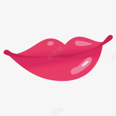 性感红唇图标图标