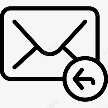 电子邮件响应邮件回复图标图标