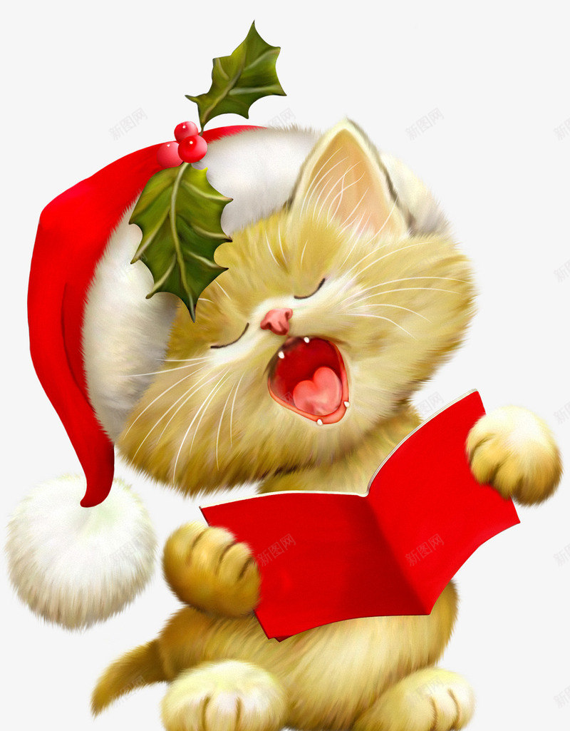 可爱动物png免抠素材_88icon https://88icon.com 可爱 圣诞 猫咪 玩偶