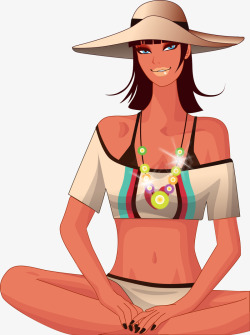 性感美女矢量图素材