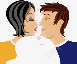 接吻的情侣png免抠素材_88icon https://88icon.com 情侣 接吻