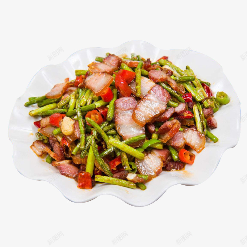 湘菜系列美食蒜台炒肉png免抠素材_88icon https://88icon.com 外卖菜品 家常菜 湘菜 腊肉 蒜台 蒜台炒肉 蒜苔炒肉 蒜薹肉丝 辣味菜品 风味美食肉丝