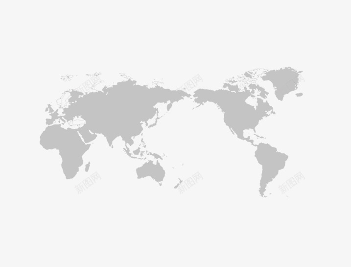 灰色世界地图png免抠素材_88icon https://88icon.com 世界地图 地球地图 灰色地图