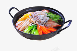 海鲜锅素材
