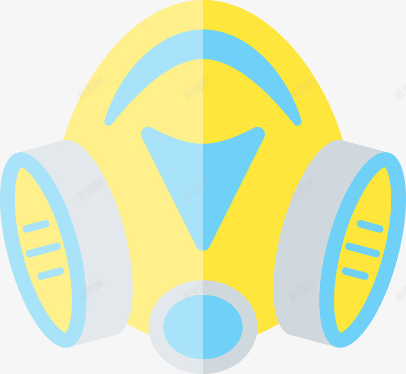 卡通防护口罩面罩png免抠素材_88icon https://88icon.com 卡通口罩 口罩 矢量口罩 空气过滤 防尘 防护 防霾 面罩