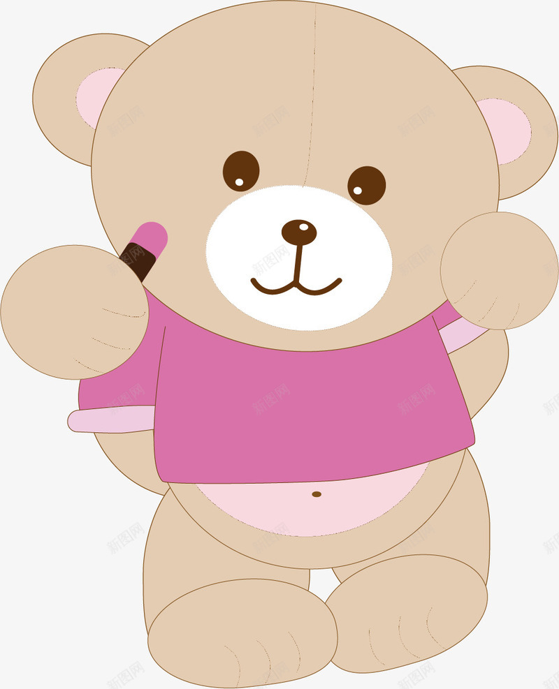 小熊卡通海报促销png免抠素材_88icon https://88icon.com 化妆 小熊 海报促销 玩具