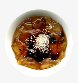白芝麻传统美食冰粉高清图片