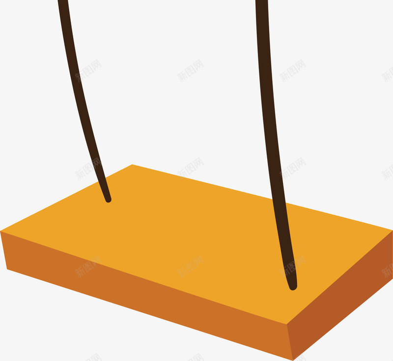 清明节卡通黄色秋千png免抠素材_88icon https://88icon.com 卡通秋千 清明节 童趣 黄色木板 黄色秋千 黑色绳子