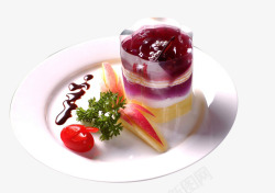 外国美食甜点蓝莓慕思蛋糕高清图片