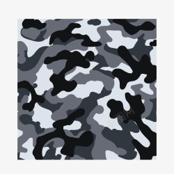 军事迷彩布纹黑灰色素材