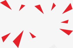 红色几何漂浮矢量图素材