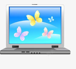 卡通笔记本电脑素材