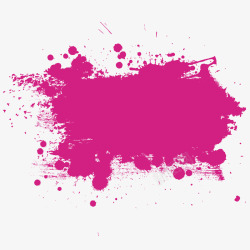 多彩泼墨水粉背景玫红色的创意笔触矢量图高清图片