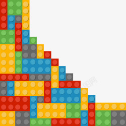 俄罗斯方块游戏格子矢量图高清图片