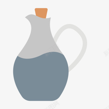 界面和网页扁平化醋瓶矢量图图标图标