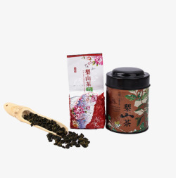 灌装茶叶梨山高山茶高清图片